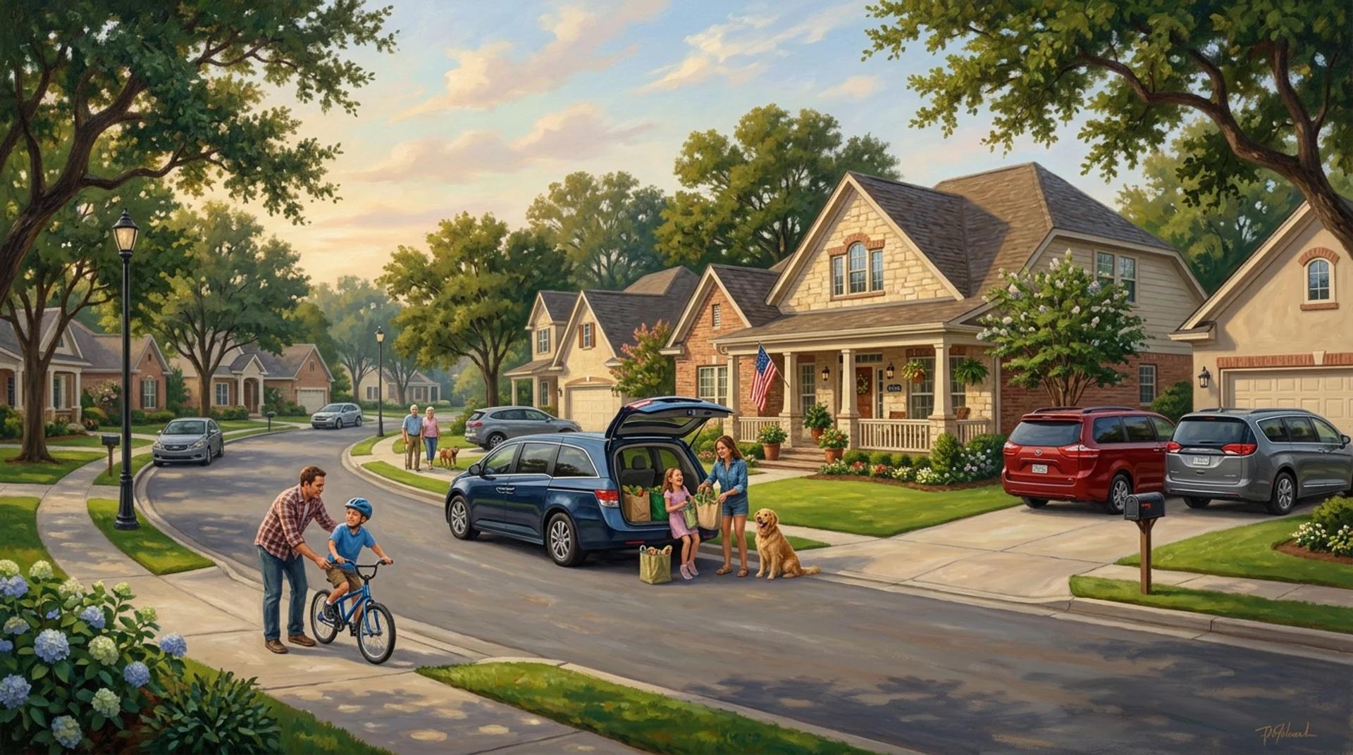 Average American Neighborhood
